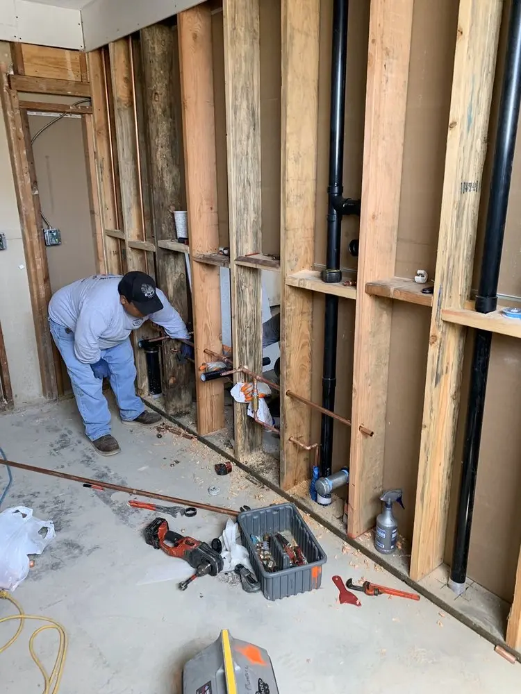 Commercial rough-in plumbing for Water Heater Replacement in Maple Meade